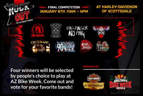 HDOS Rock Out to AZ Bike Week Scottsdale AZ Chapter #3160